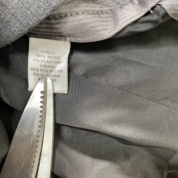 Banana Republic Martin Fit Wool Blend Dress Pants Women 4 Stretch Dark Gray - Picture 6 of 15